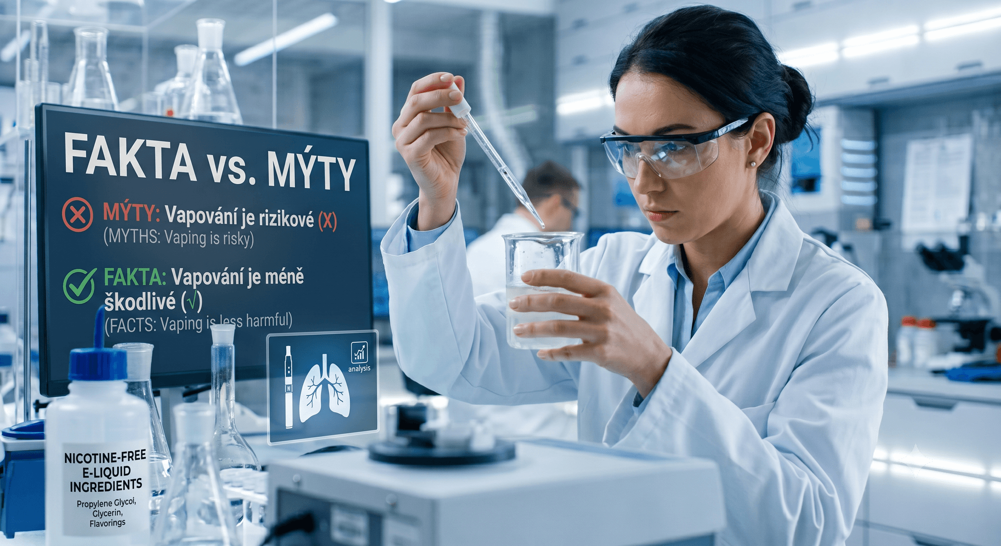 Mýty o vapingu: Žádné zničené plíce se nekonají, laboratoře schválně přehánějí a toxické látky jsou jen fáma – 2. díl