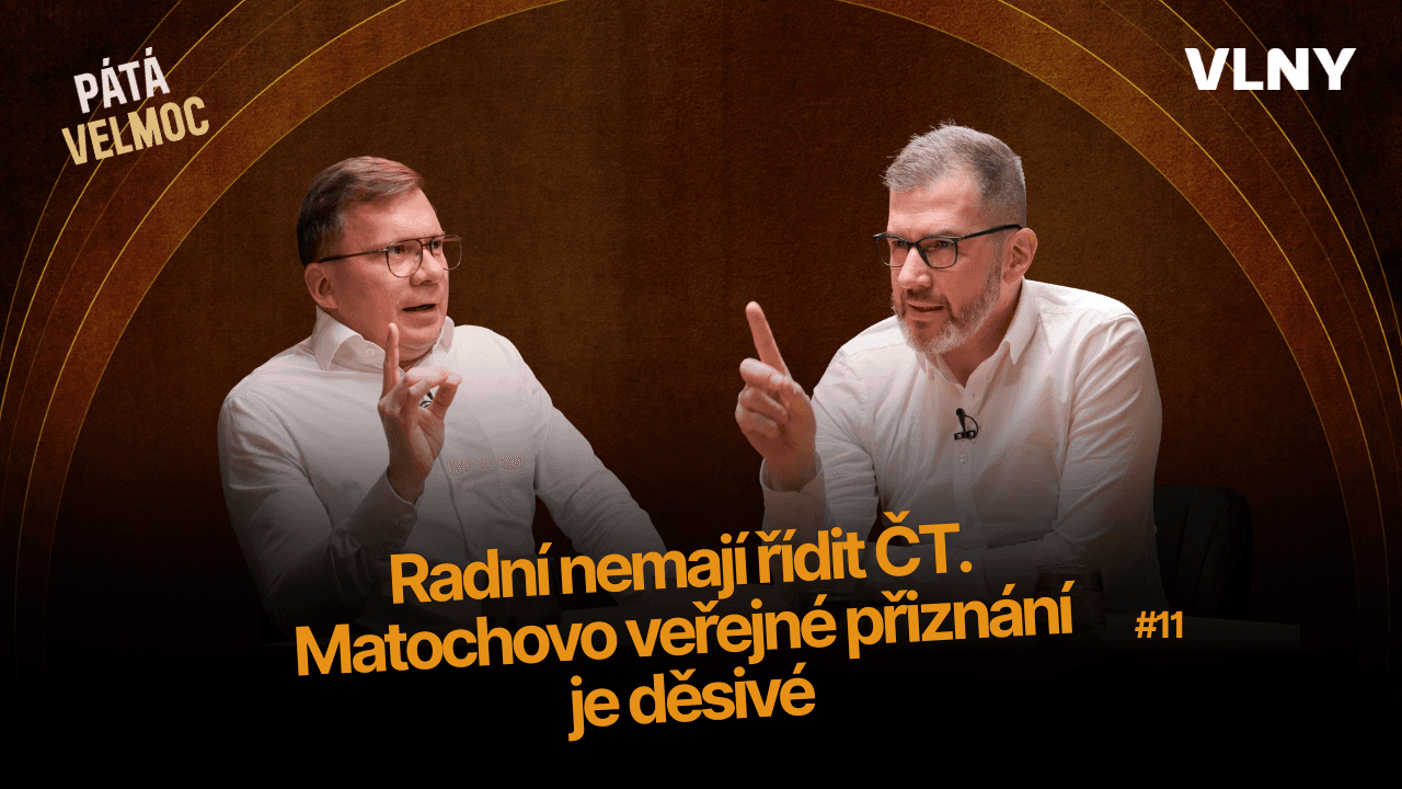 Radní nemají řídit ČT. Matochovo veřejné přiznání je děsivé