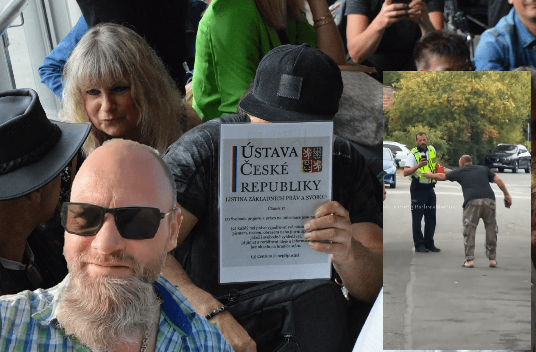 Znak Policie ČR označil za nacistický symbol. Záchvat strakonického konspirátora se stal hitem TikToku