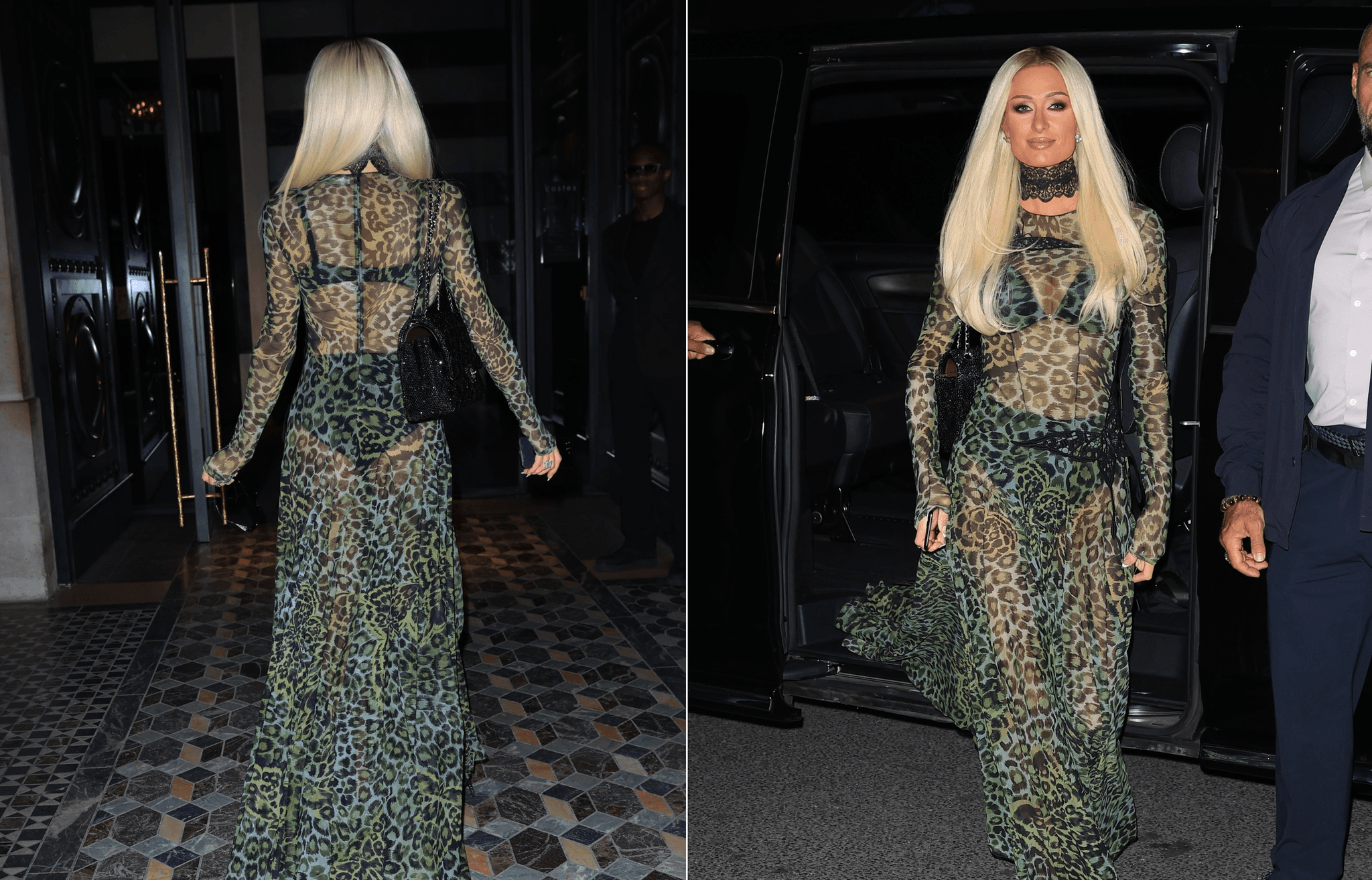 Průsvitný leopard, kabelka Chanel a lodičky do špičky. Paris Hilton opět dokázala, že skromnost není její obor