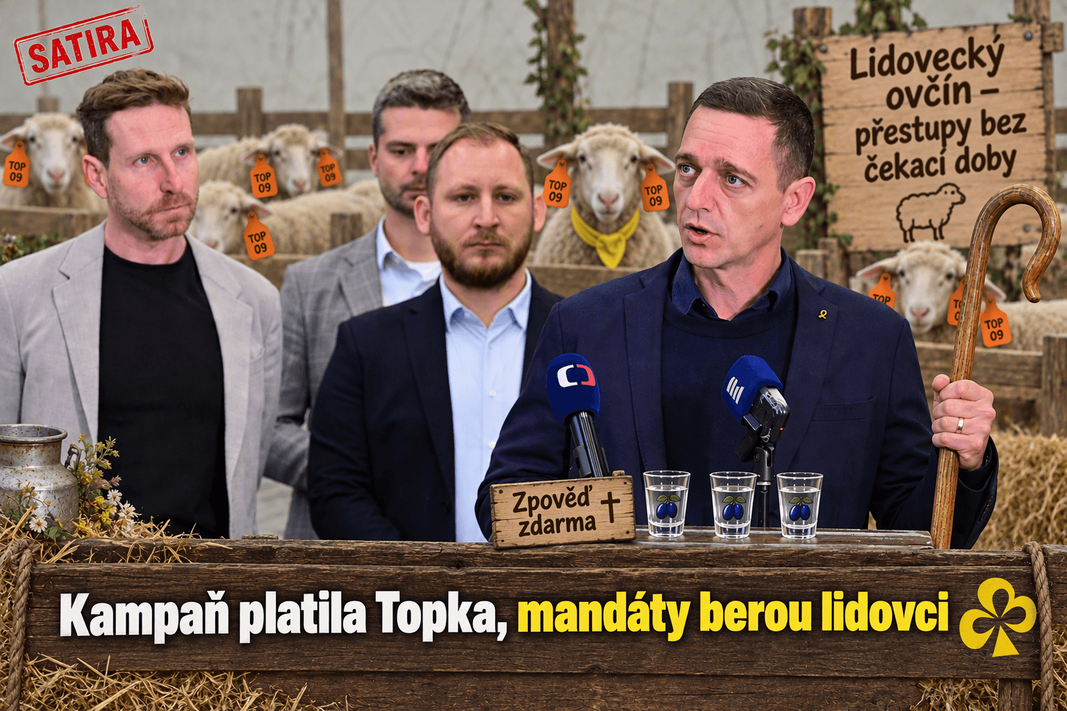 Média psala o velkých jménech z TOP 09. K lidovcům ale přešli tři regionální politici a komparz